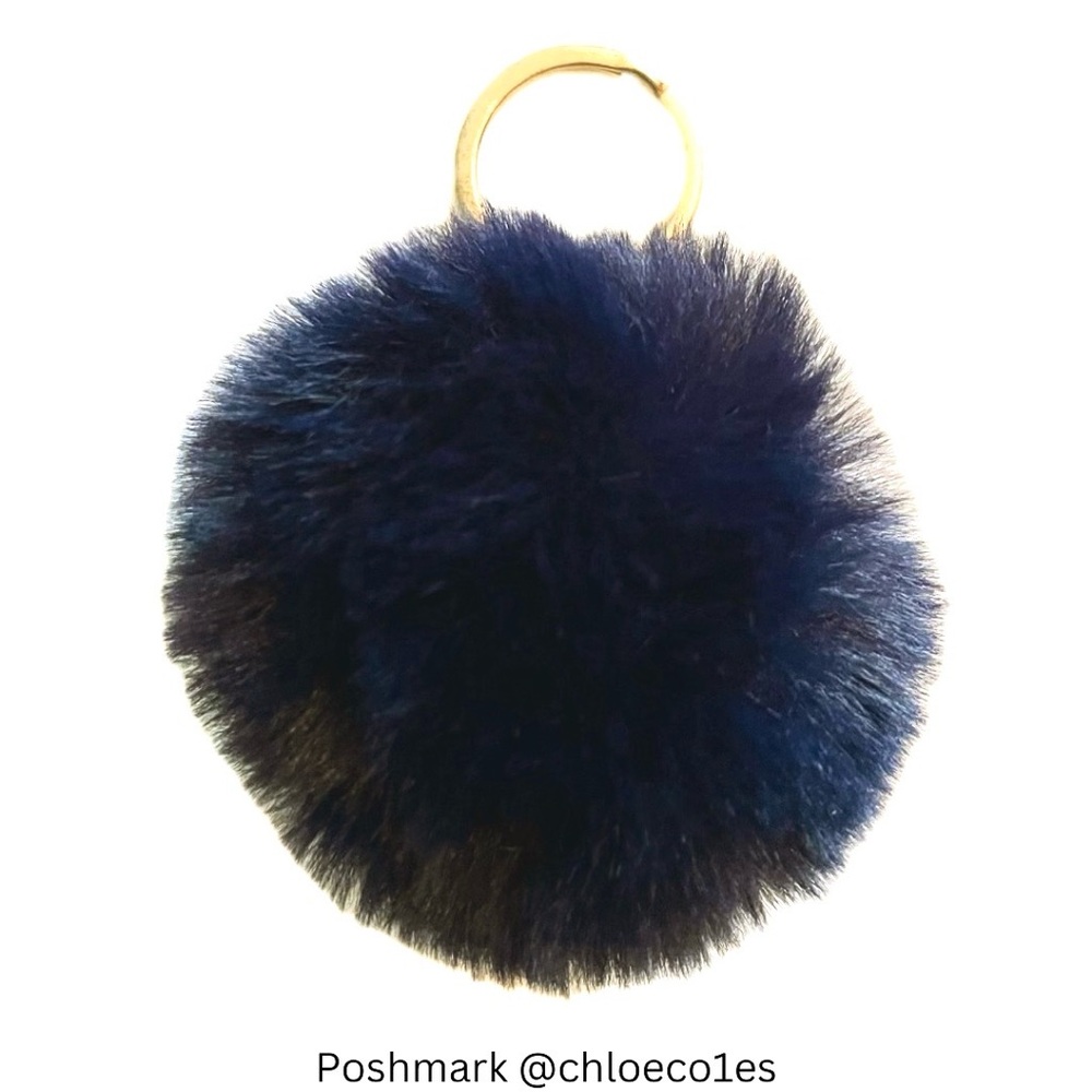 ❤️3/$10 Navy Pom Pom Keychain